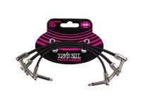 Ernie Ball Cabo Patch Plano De 6” Preto Pack 3 Ernie Ball Cabo Patch Plano De 6” Preto Pack 3